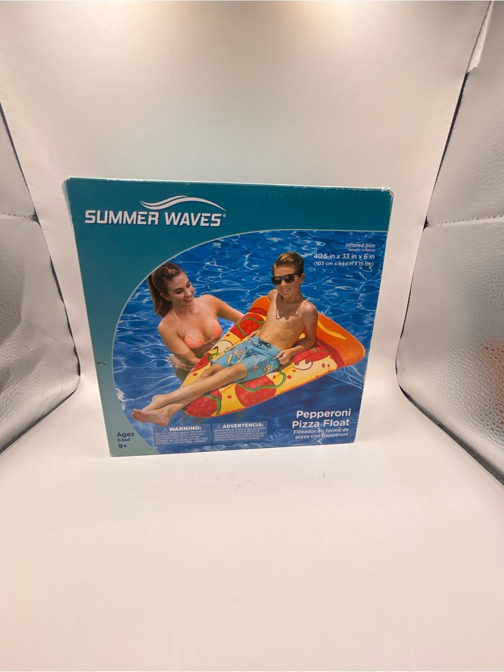 Men's Pepperoni Pizza Swim Float - Orange/Red